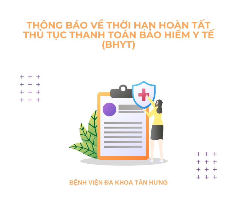 THÔNG BÁO VỀ THỜI HẠN HOÀN TẤT THỦ TỤC THANH TOÁN BẢO HIỂM Y TẾ (BHYT)